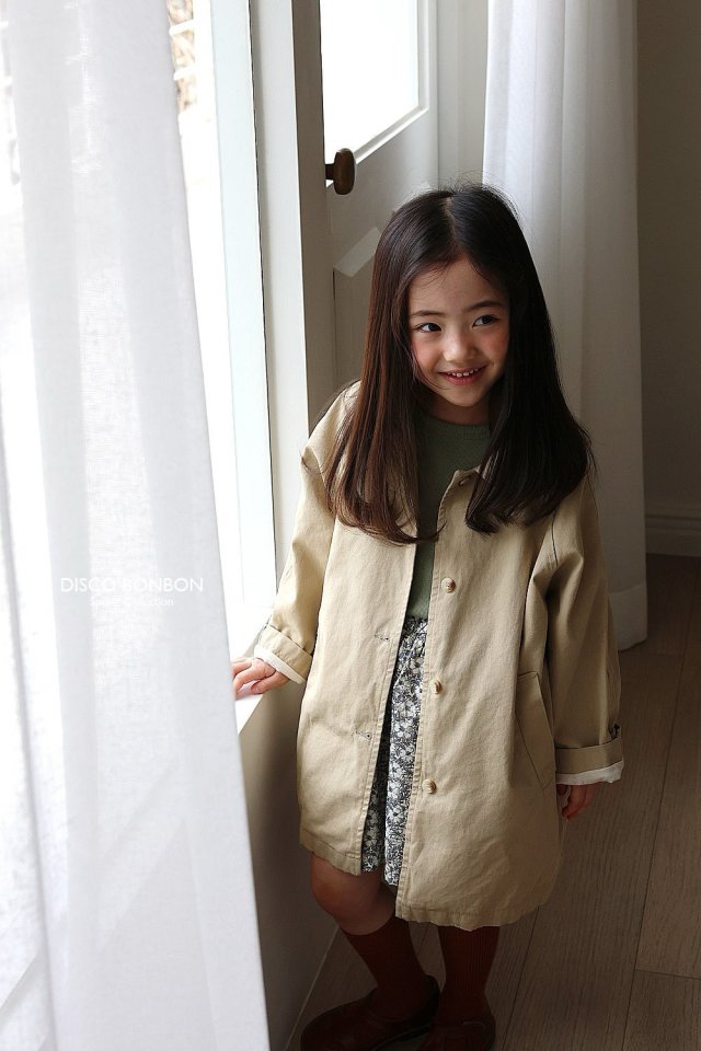 Disco Bonbon - Korean Children Fashion - #kidsshorts - Spring Trench Coat - 8