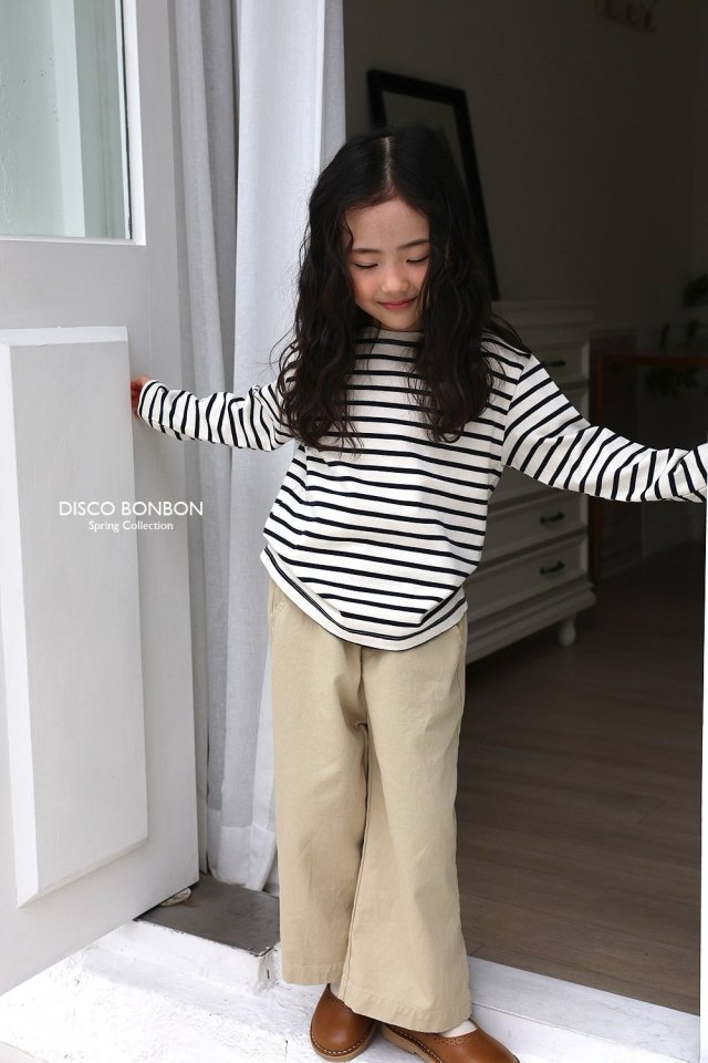 Disco Bonbon - Korean Children Fashion - #kidsshorts - Cotton Wide Pants - 2