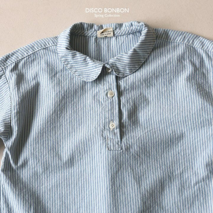 Disco Bonbon - Korean Children Fashion - #kidsshorts - Collar Petite Shirt