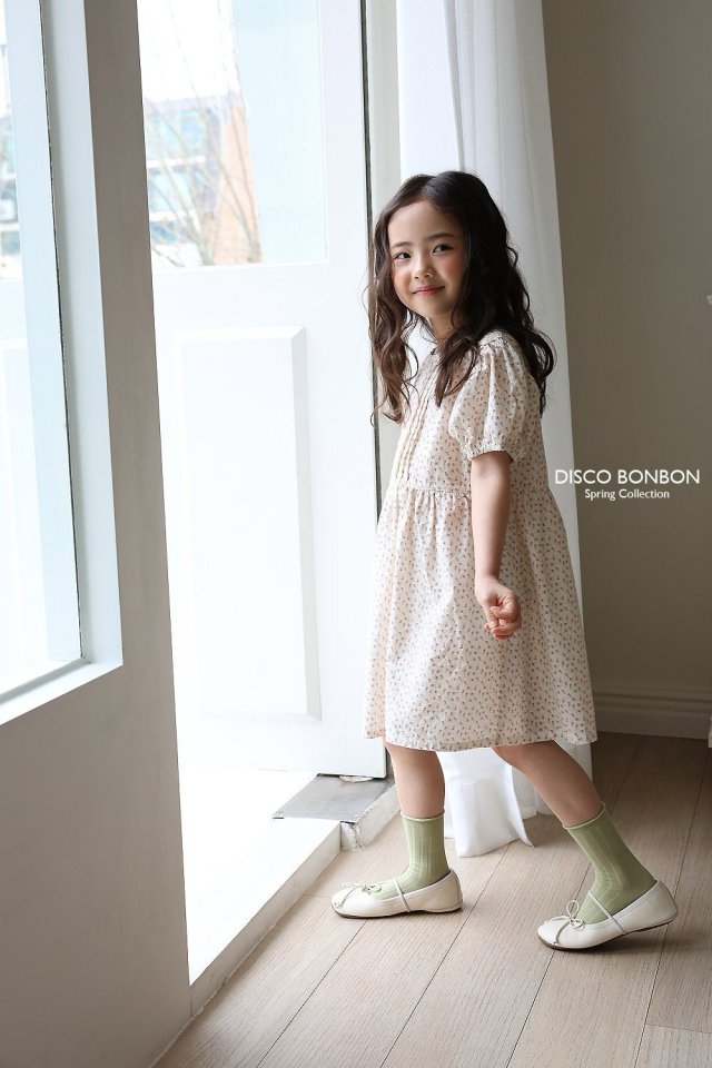 Disco Bonbon - Korean Children Fashion - #kidsshorts - Small Flower One-piece - 4