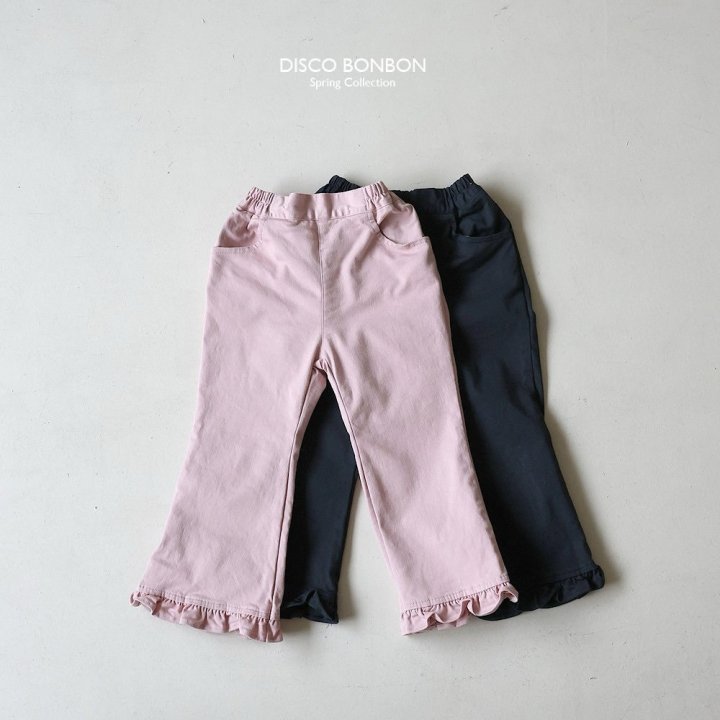 Disco Bonbon - Korean Children Fashion - #kidsstore - Span Frill Pants