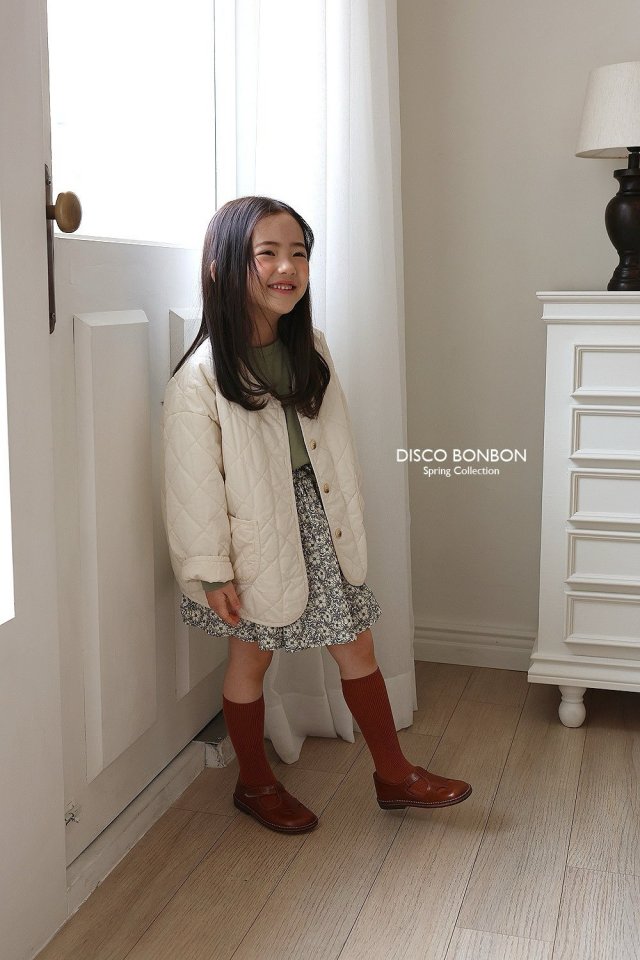 Disco Bonbon - Korean Children Fashion - #kidzfashiontrend - Cream Quilted Jumper - 6