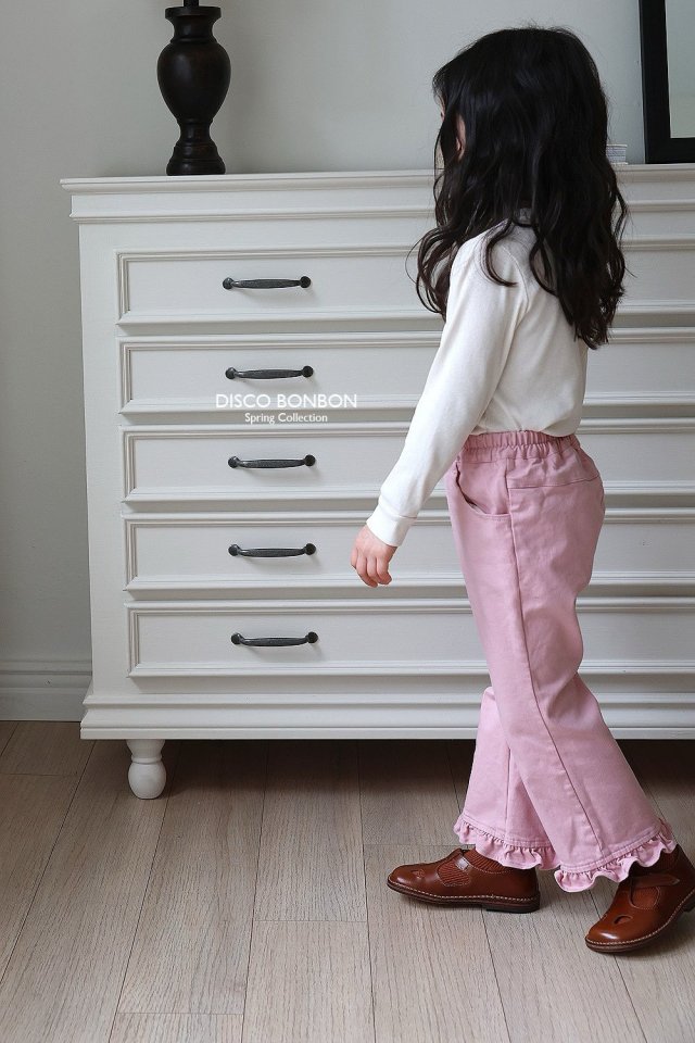 Disco Bonbon - Korean Children Fashion - #kidzfashiontrend - Span Frill Pants - 2