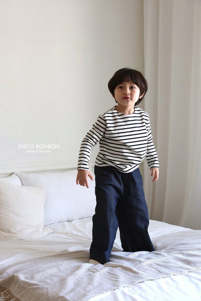 Disco Bonbon - Korean Children Fashion - #littlefashionista - Wide Denim Jeans - 2