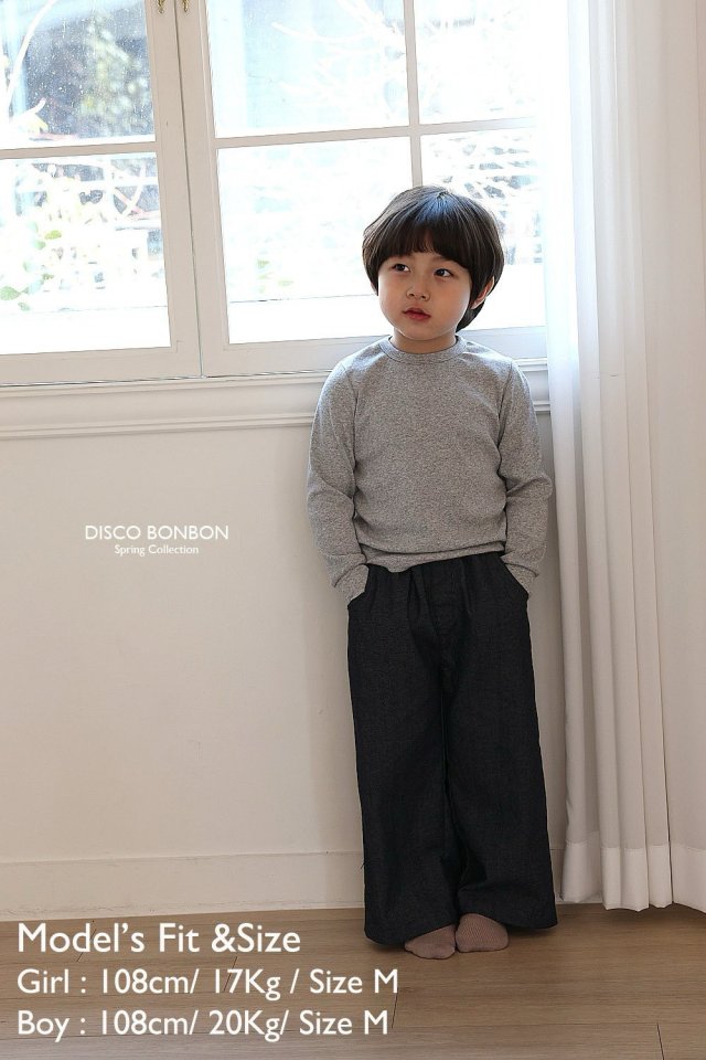 Disco Bonbon - Korean Children Fashion - #magicofchildhood - Cotton Rib Span Tee - 2