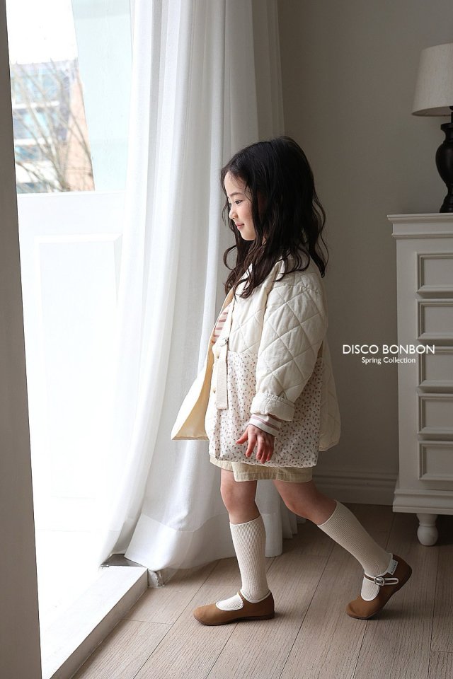 Disco Bonbon - Korean Children Fashion - #minifashionista - Cream Quilted Jumper - 10