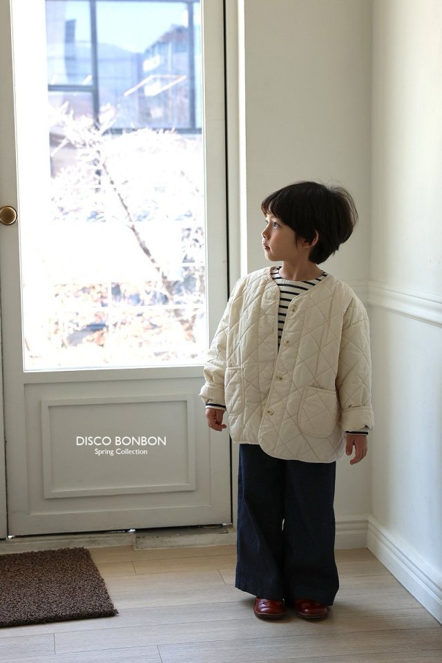 Disco Bonbon - Korean Children Fashion - #prettylittlegirls - Cream Quilted Jumper - 11