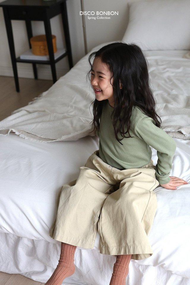 Disco Bonbon - Korean Children Fashion - #prettylittlegirls - Cotton Wide Pants - 9
