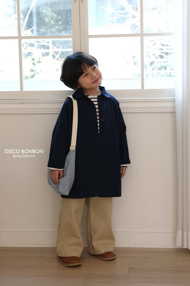 Disco Bonbon - Korean Children Fashion - #stylishchildhood - Spring Trench Coat - 3