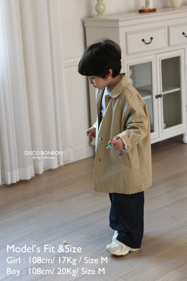 Disco Bonbon - Korean Children Fashion - #stylishchildhood - Spring Trench Coat - 2