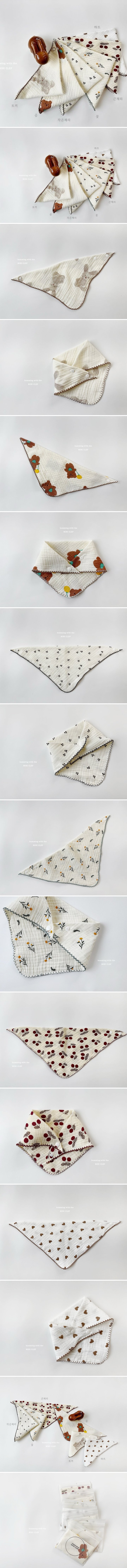 Dominico - Korean Children Fashion - #kidzfashiontrend - Motif Scarf Bib