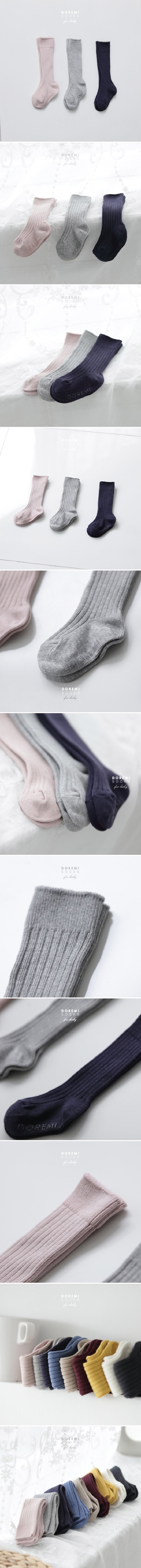 Doremi Socks - Korean Baby Fashion - #babyboutiqueclothing - Rib Pink Set
