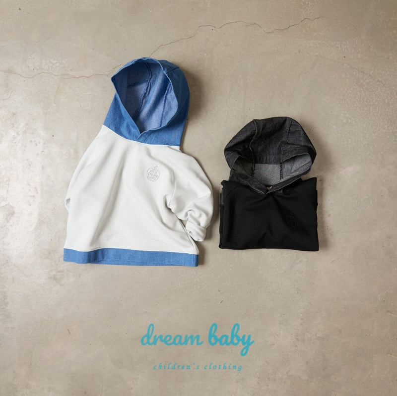 Dream Baby - Korean Children Fashion - #littlefashionista - Denim Layered Hoodie - 2