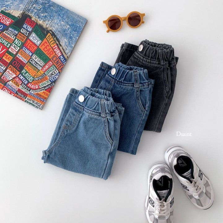 Dsaint - Korean Children Fashion - #Kfashion4kids - Mild Wide Denim Pants - 6