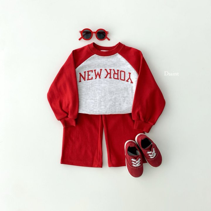 Dsaint - Korean Children Fashion - #Kfashion4kids - Turn New York Raglan Set - 5