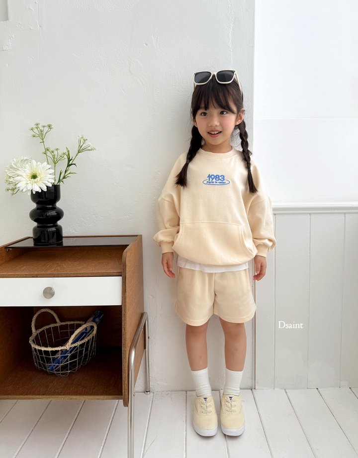 Dsaint - Korean Children Fashion - #Kfashion4kids - 1983 Shorts Top Bottom Set - 10