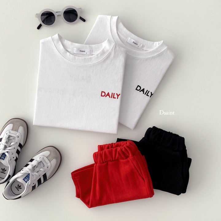 Dsaint - Korean Children Fashion - #Kfashion4kids - DAILY Shorts Top Bottom Set - 7