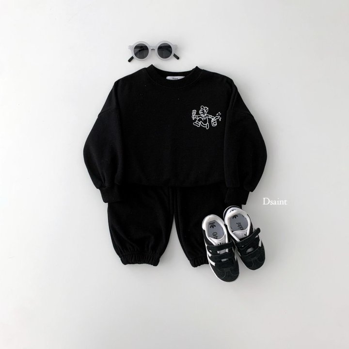 Dsaint - Korean Children Fashion - #childofig - Paint Top Bottom Set - 8