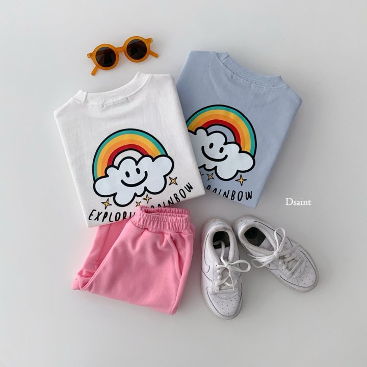 Dsaint - Korean Children Fashion - #childofig - Cloud Rainbow Sweatshirts - 6
