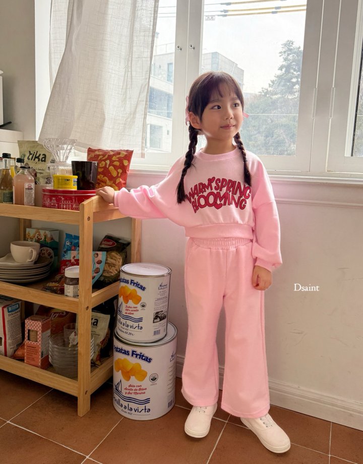 Dsaint - Korean Children Fashion - #childofig - Blooming Crop Wide Set - 8