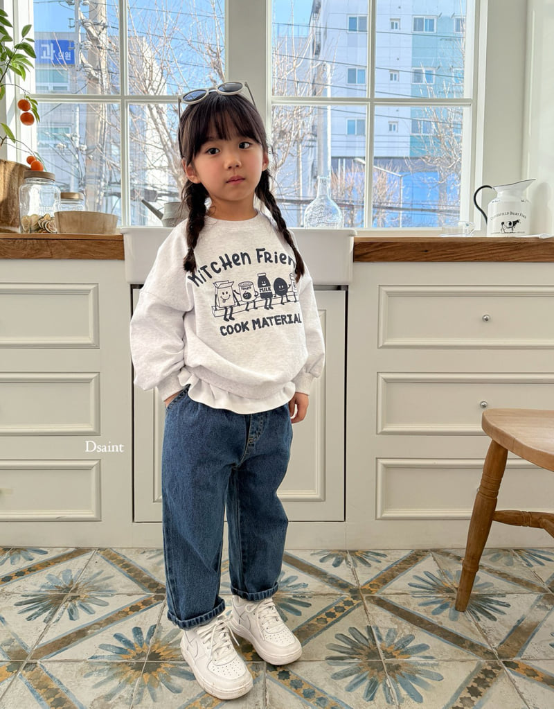 Dsaint - Korean Children Fashion - #childofig - Baggy Denim Pants - 12