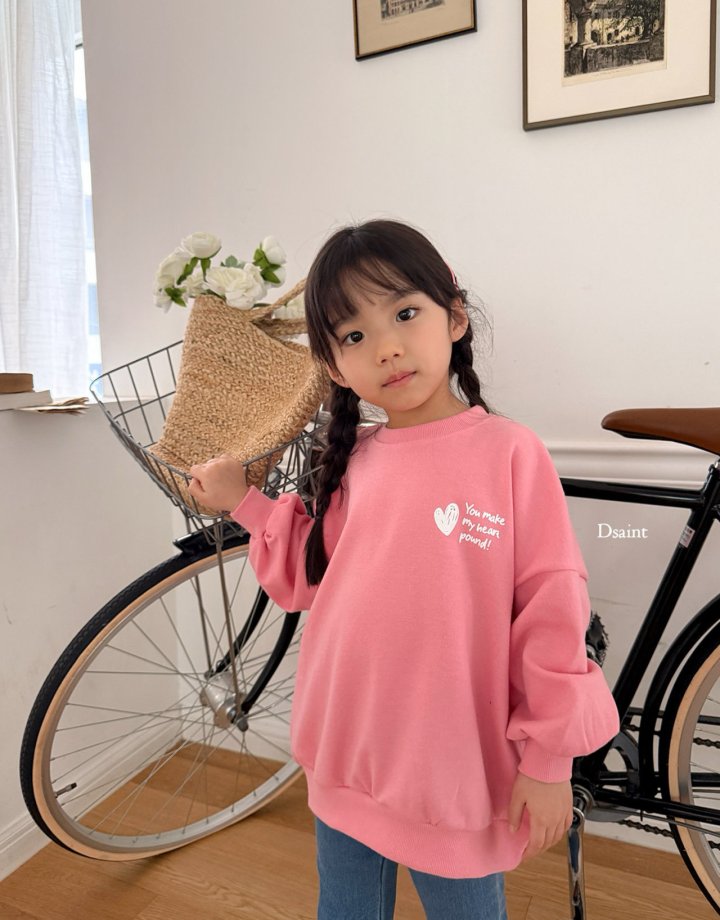 Dsaint - Korean Children Fashion - #childofig - You Make Heart Long Sweatshirts - 9