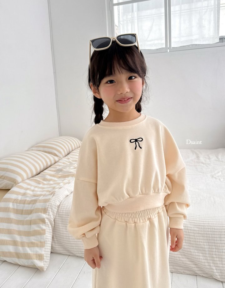 Dsaint - Korean Children Fashion - #childofig - Ribbon Banding Skirt Set - 7