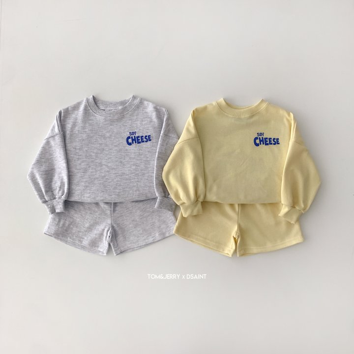 Dsaint - Korean Children Fashion - #childofig - Say Cheese Shorts Top Bottom Set
