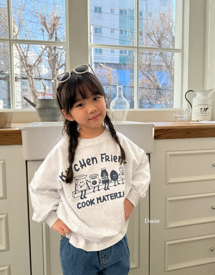 Dsaint - Korean Children Fashion - #childrensboutique - Kitchen Friend Sweatshirts - 9