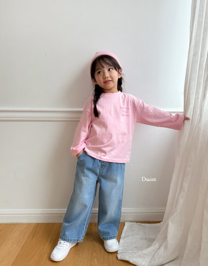 Dsaint - Korean Children Fashion - #childrensboutique - MZ Wide Blue Pants - 11