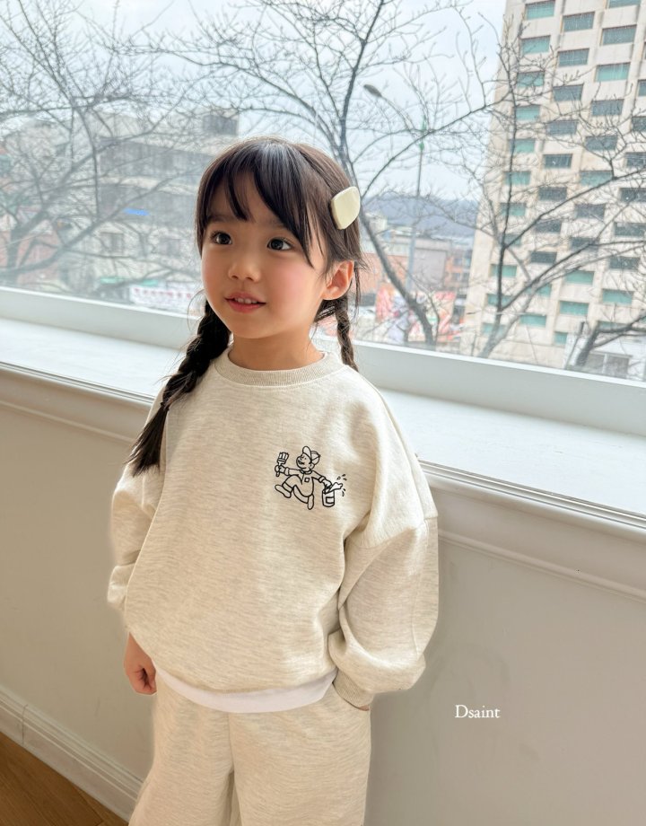Dsaint - Korean Children Fashion - #childrensboutique - Paint Top Bottom Set - 10