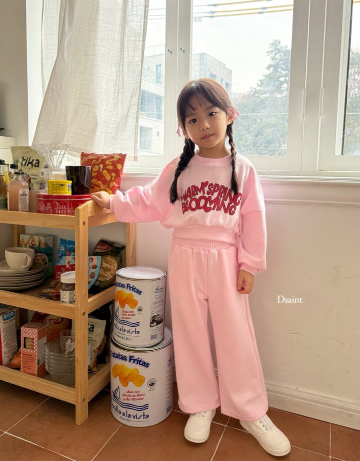 Dsaint - Korean Children Fashion - #childrensboutique - Blooming Crop Wide Set - 9