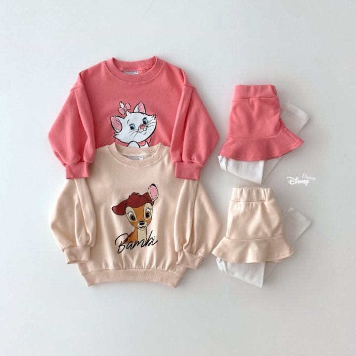 Dsaint - Korean Children Fashion - #childrensboutique - Animal Friends Skirt Leggings Set