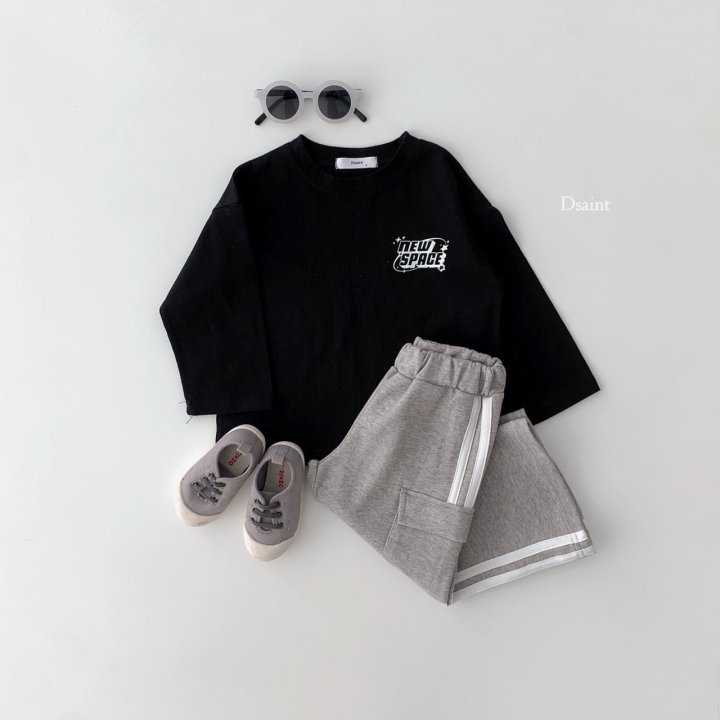 Dsaint - Korean Children Fashion - #designkidswear - Cargp Wide Two Line Pants - 6