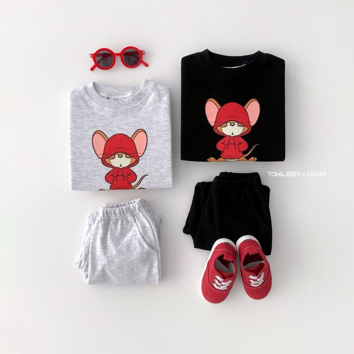 Dsaint - Korean Children Fashion - #designkidswear - Pocket Hand Jerry Set - 3