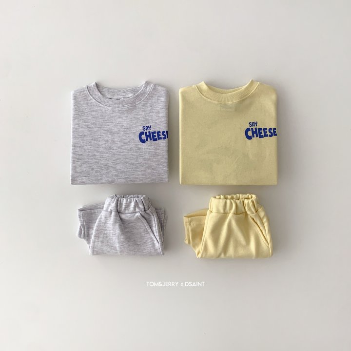 Dsaint - Korean Children Fashion - #designkidswear - Say Cheese Shorts Top Bottom Set - 3