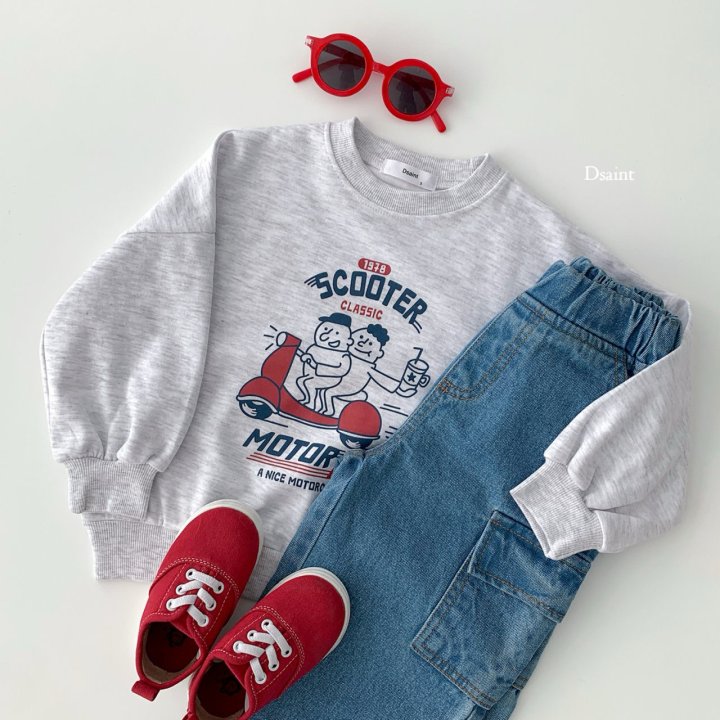 Dsaint - Korean Children Fashion - #discoveringself - Motorbike Sweatshirts - 6