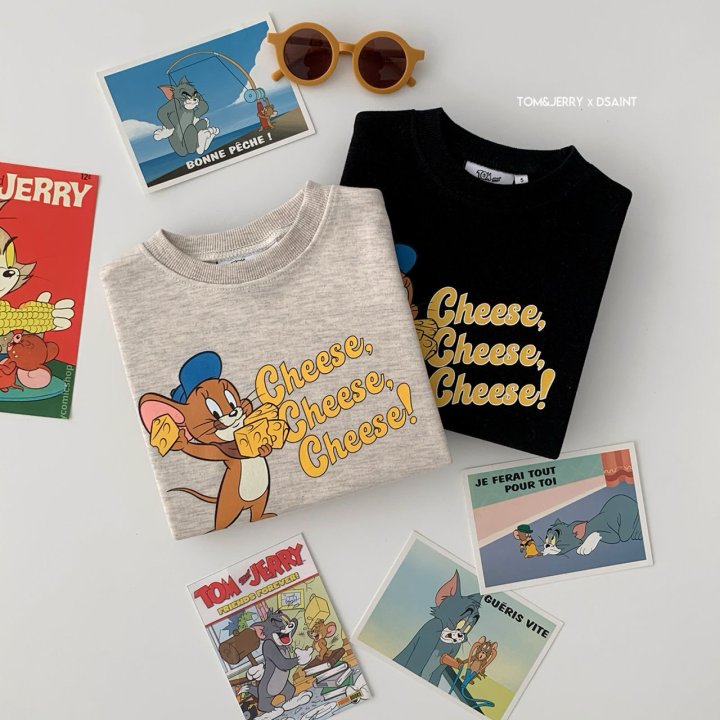 Dsaint - Korean Children Fashion - #discoveringself - Jerry 3 Cheese Sweatshirts - 3