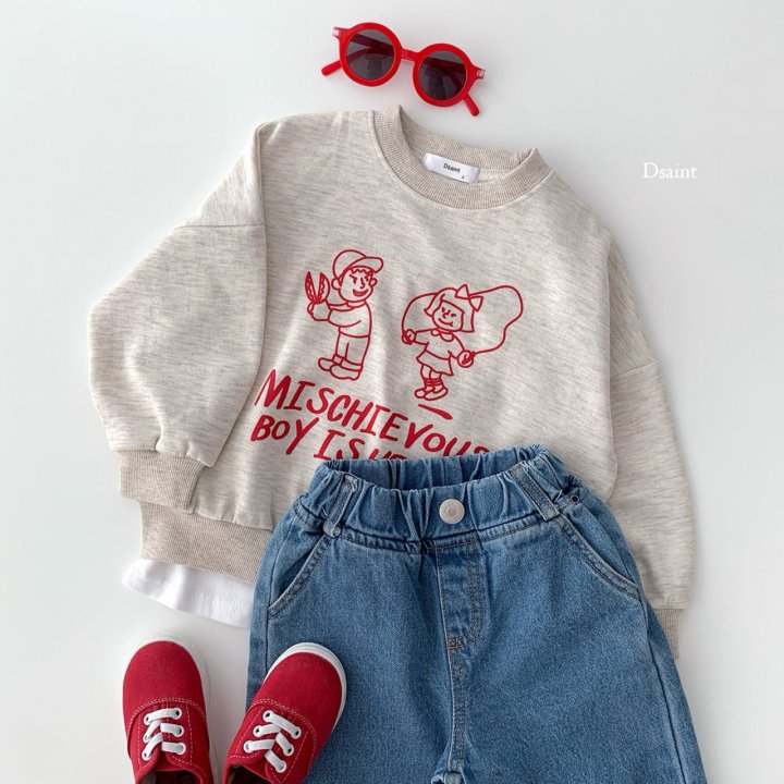 Dsaint - Korean Children Fashion - #discoveringself - Boys Here Sweatshirts - 5