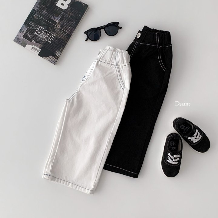 Dsaint - Korean Children Fashion - #designkidswear - Fit Wide Steech Pants - 4
