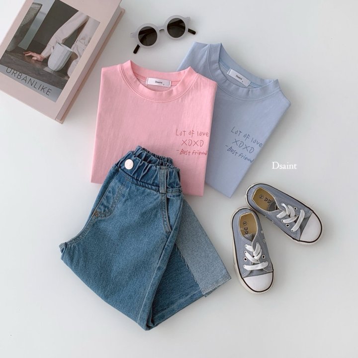 Dsaint - Korean Children Fashion - #discoveringself - XOXO Tee - 5