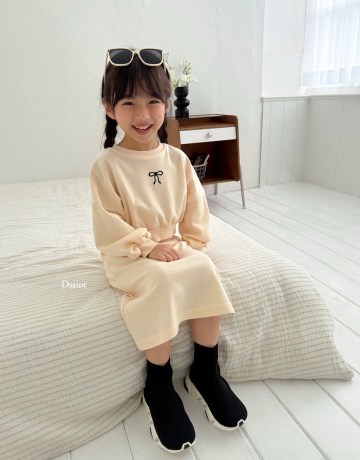 Dsaint - Korean Children Fashion - #discoveringself - Ribbon Banding Skirt Set - 10