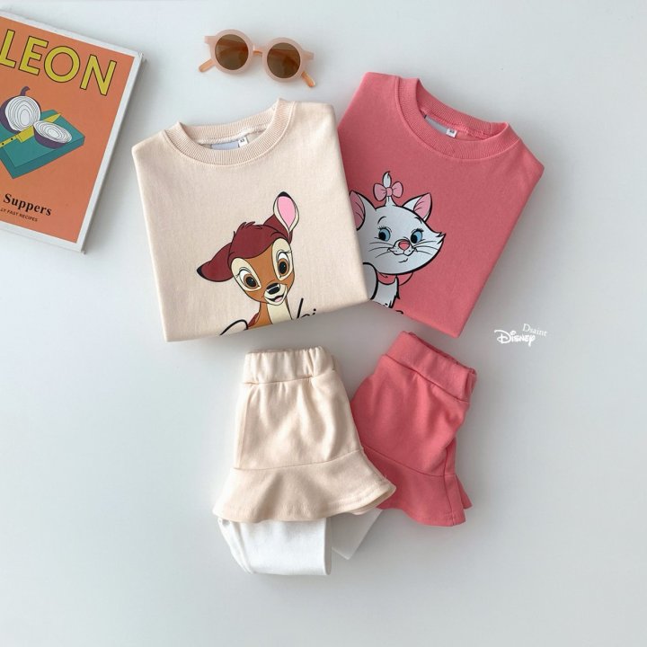 Dsaint - Korean Children Fashion - #discoveringself - Animal Friends Skirt Leggings Set - 3