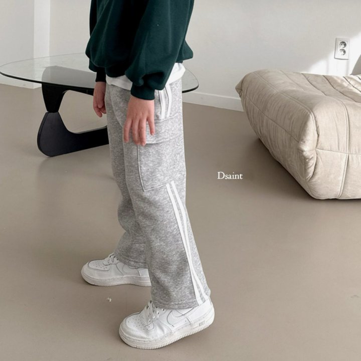 Dsaint - Korean Children Fashion - #fashionkids - Cargp Wide Two Line Pants - 8