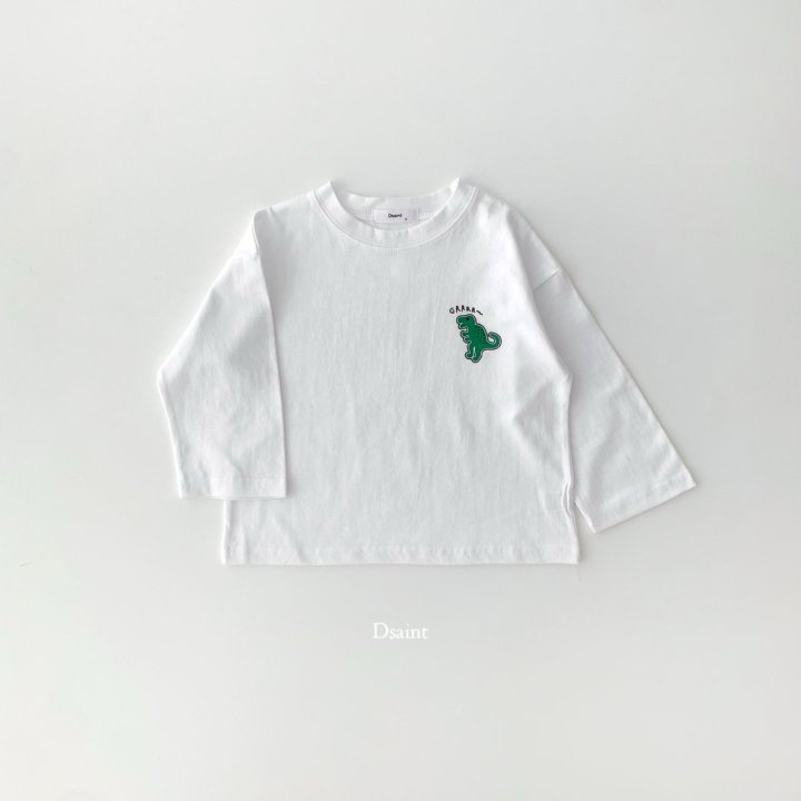 Dsaint - Korean Children Fashion - #fashionkids - Grrr Dino Tee