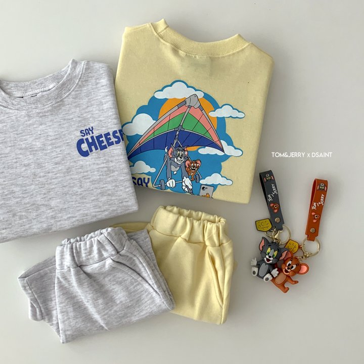 Dsaint - Korean Children Fashion - #fashionkids - Say Cheese Shorts Top Bottom Set - 5