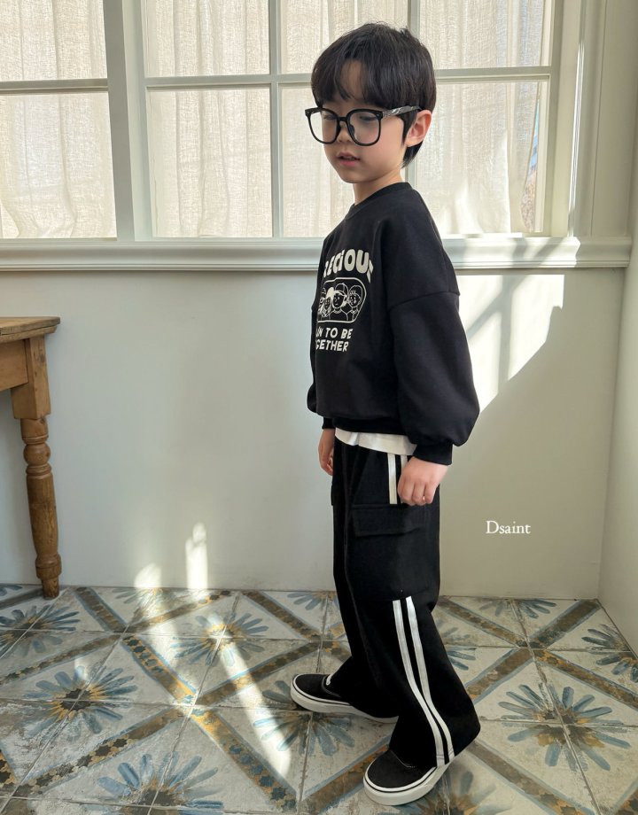 Dsaint - Korean Children Fashion - #kidsshorts - Cargp Wide Two Line Pants - 9
