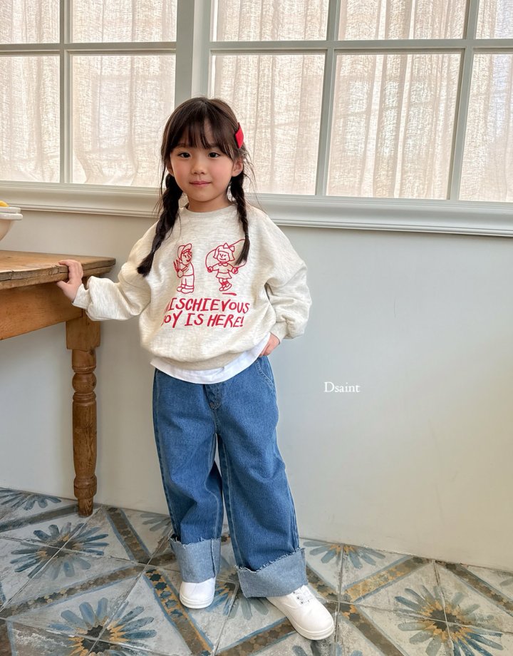 Dsaint - Korean Children Fashion - #kidsshorts - Boys Here Sweatshirts - 7