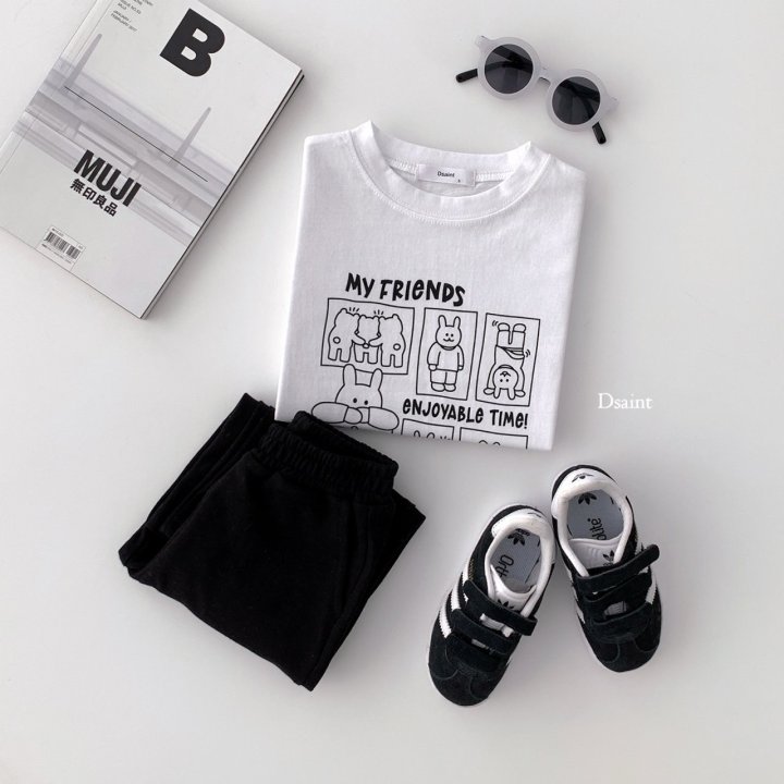 Dsaint - Korean Children Fashion - #fashionkids - Enjoy Able Tee - 4
