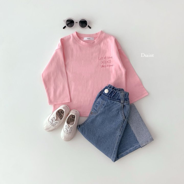 Dsaint - Korean Children Fashion - #kidsshorts - XOXO Tee - 7